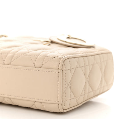 Christian Dior Lambskin Cannage Medium Lady D-Joy Sand 10 of 10