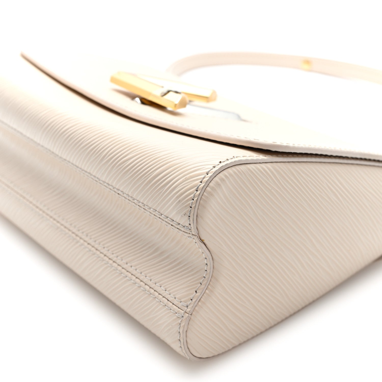 Louis Vuitton Epi Twist Monogram Flower Chain Shoulder Bag MM Quartz White 10 of 10