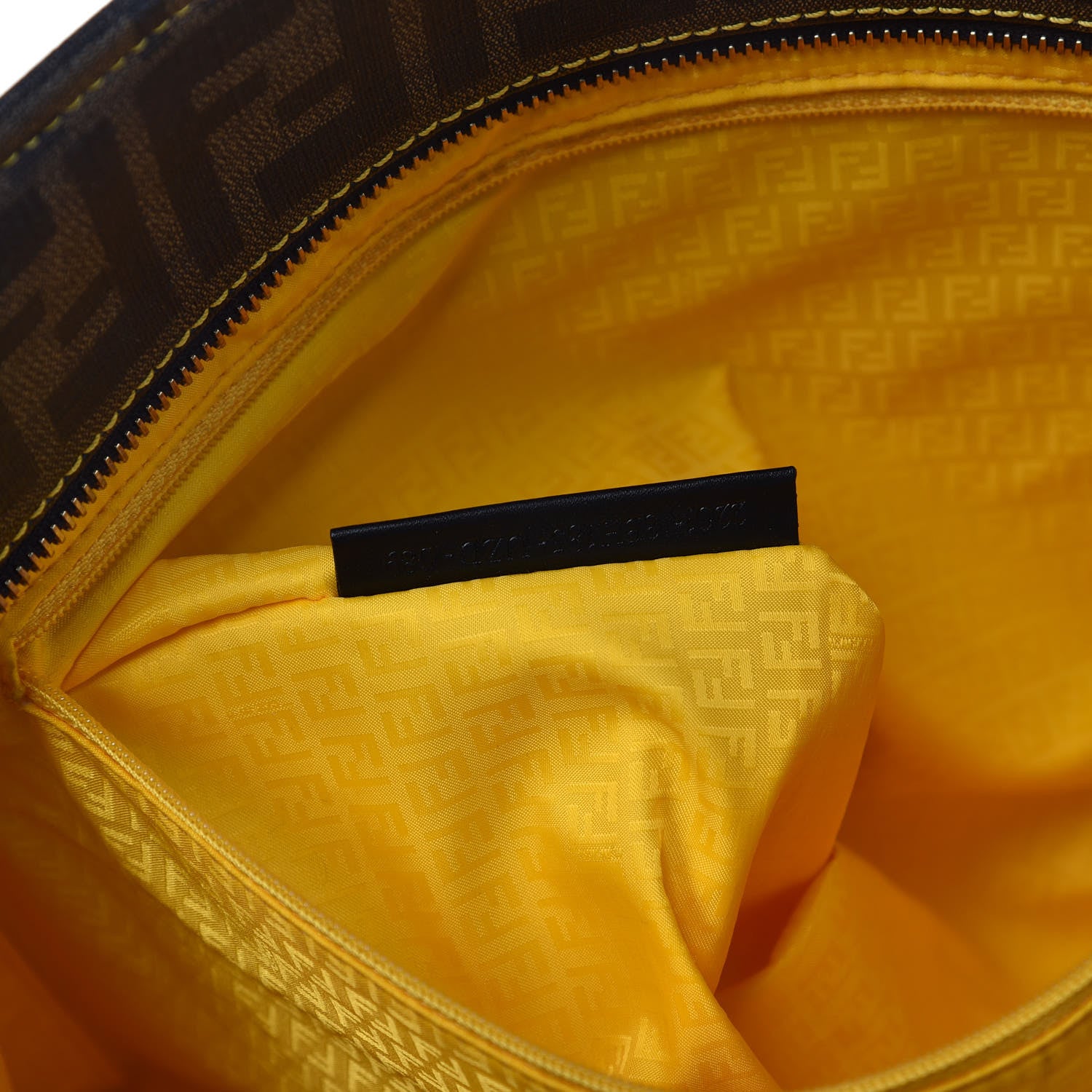 Fendi Zucca Spalmati Medium Roll Tote Tobacco Giallo 7 of 12
