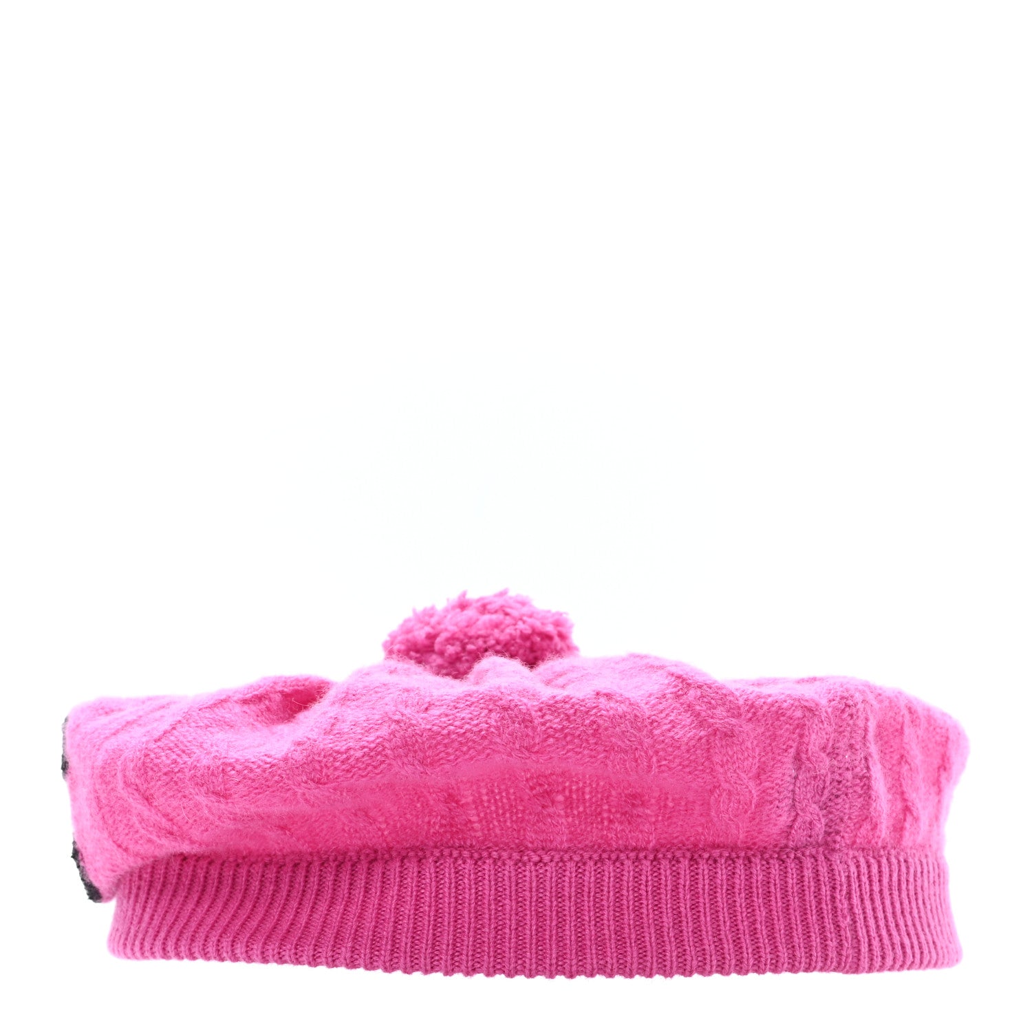 Chanel Cashmere Beaded CC Beret Pink 4 of 9