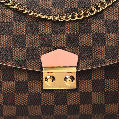 Louis Vuitton Damier Ebene Caissa Clutch Rose Ballerine 7 of 9