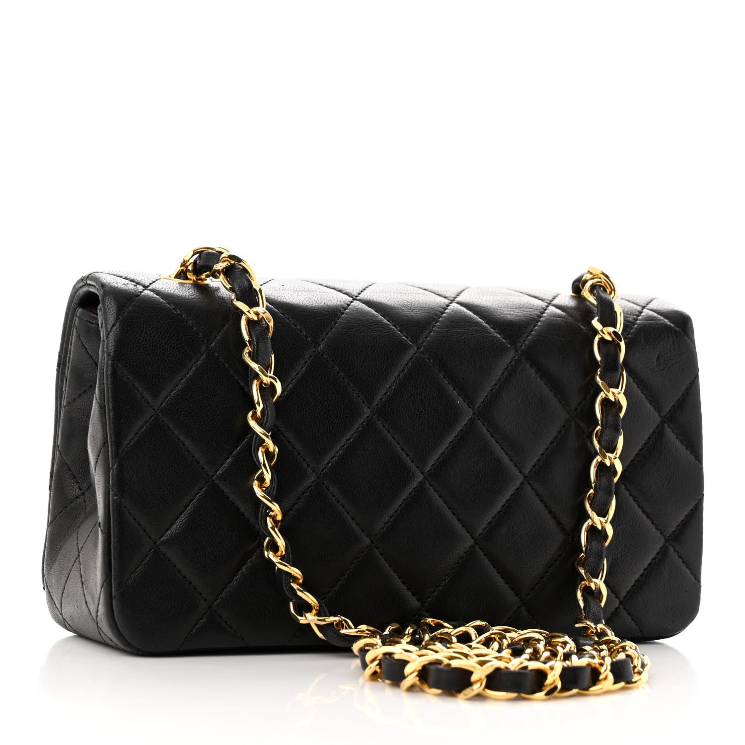 Chanel Lambskin Quilted Small Single Flap Black 3 of 11