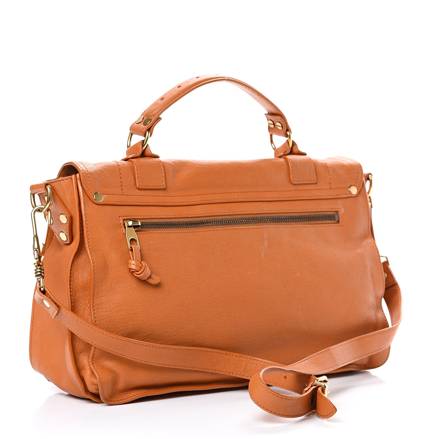 Lambskin Medium PS1 Satchel Saffron