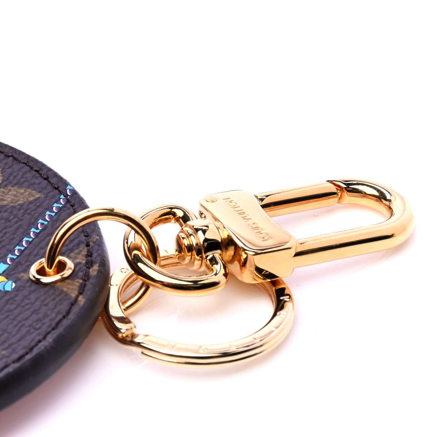 Louis Vuitton Monogram 2020 Christmas Animation Big Wheel Bag Charm Key Ring Rose Ballerine 5 of 5