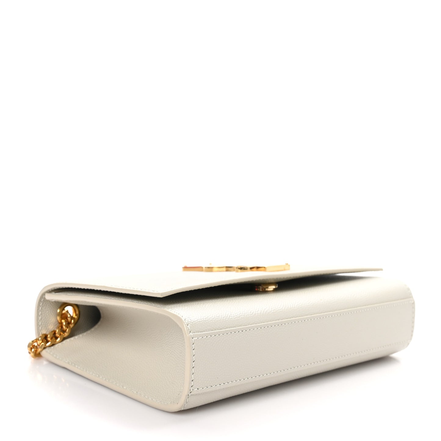 Grain De Poudre Small Monogram Kate Satchel Crema Soft