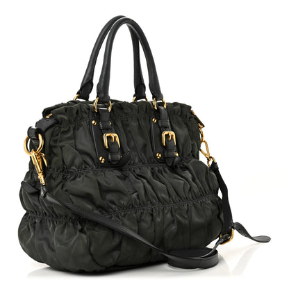 Prada Tessuto Nylon Gaufre Tote Fumo 3 of 9