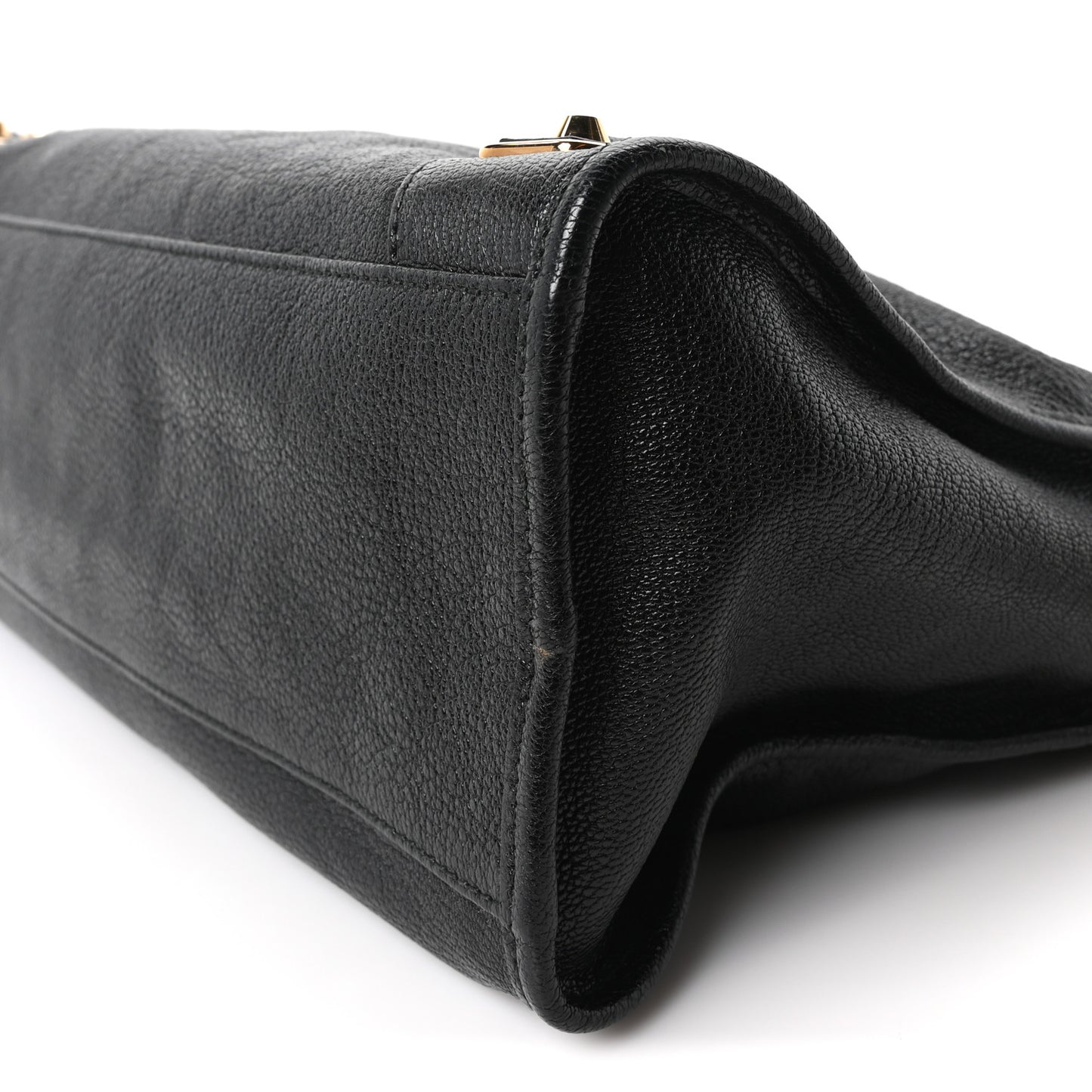 Chevre Gold Metallic Edge Hardware City Black