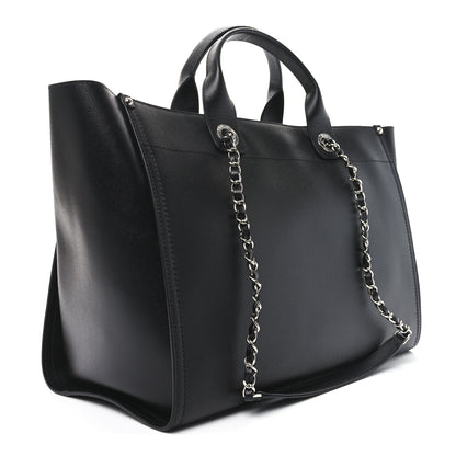 Chanel Caviar Medium Studded Deauville Tote Black 3 of 10