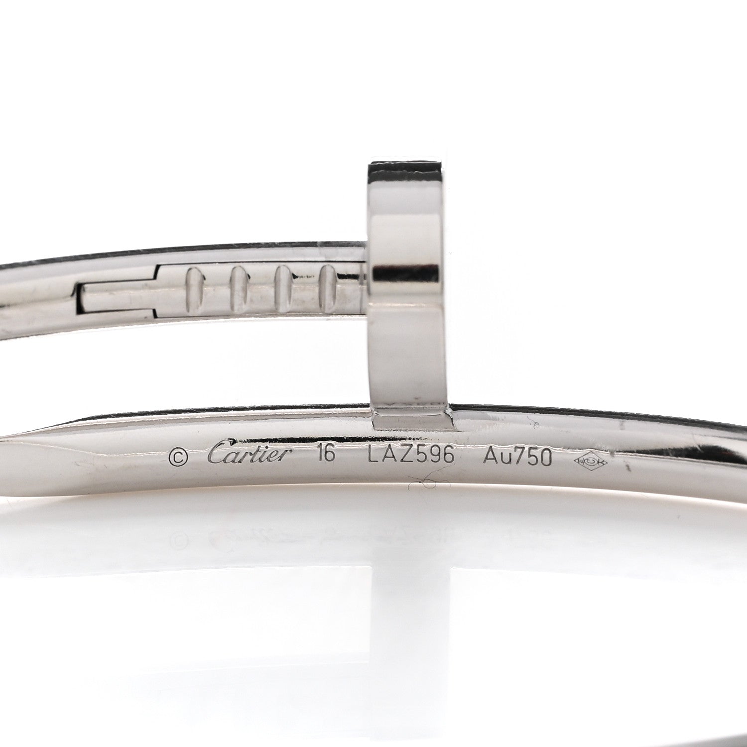 Cartier 18K White Gold Juste Un Clou Bracelet 16 3 of 4