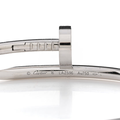 Cartier 18K White Gold Juste Un Clou Bracelet 16 3 of 4