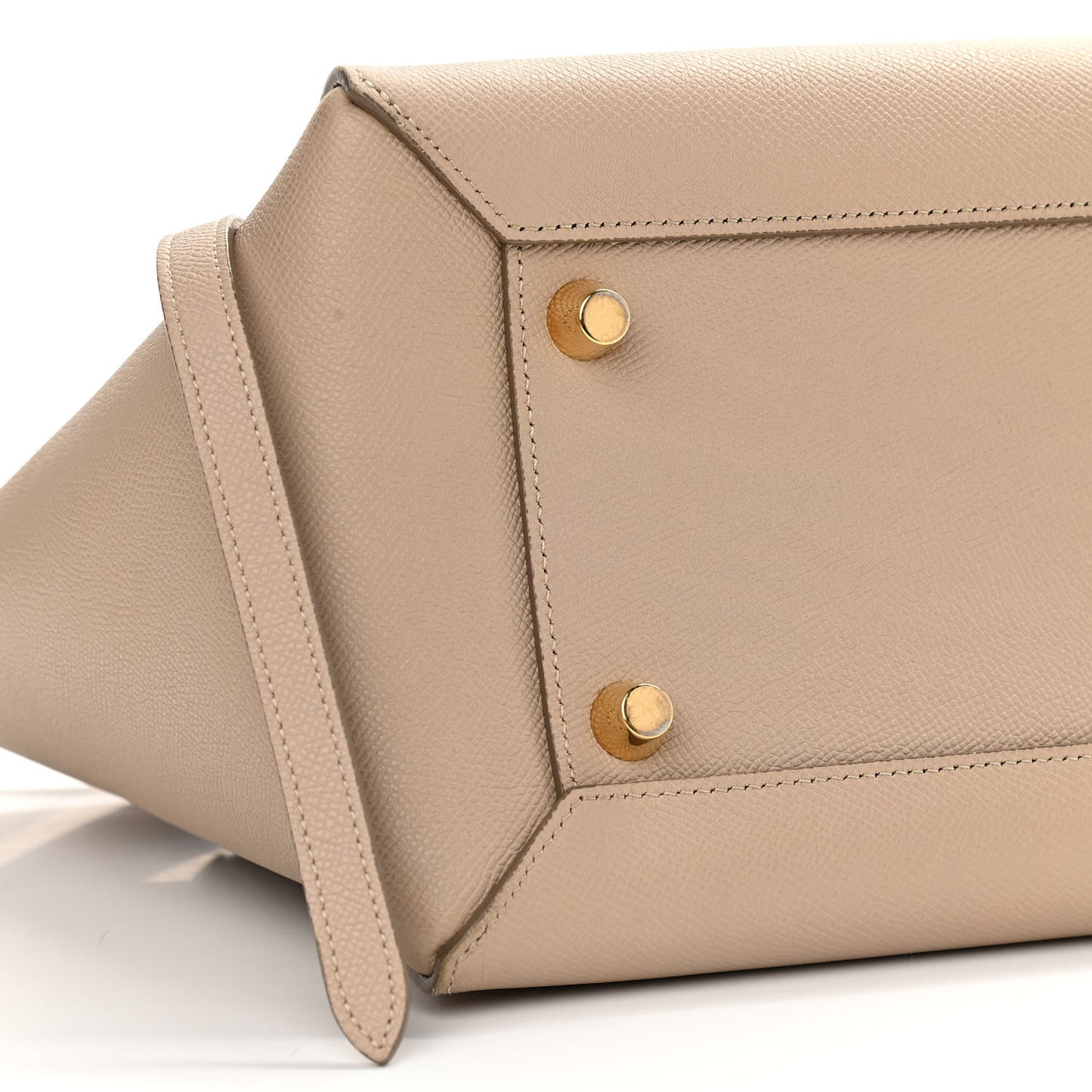 Grained Calfskin Mini Belt Bag Light Taupe