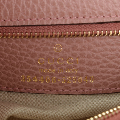 Gucci Dollar Calfskin Small Swing Tote Grey Field Soft Pink 6 of 6