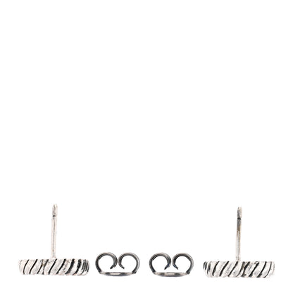 Gucci Sterling Silver Torchon Double G Earrings 3 of 4