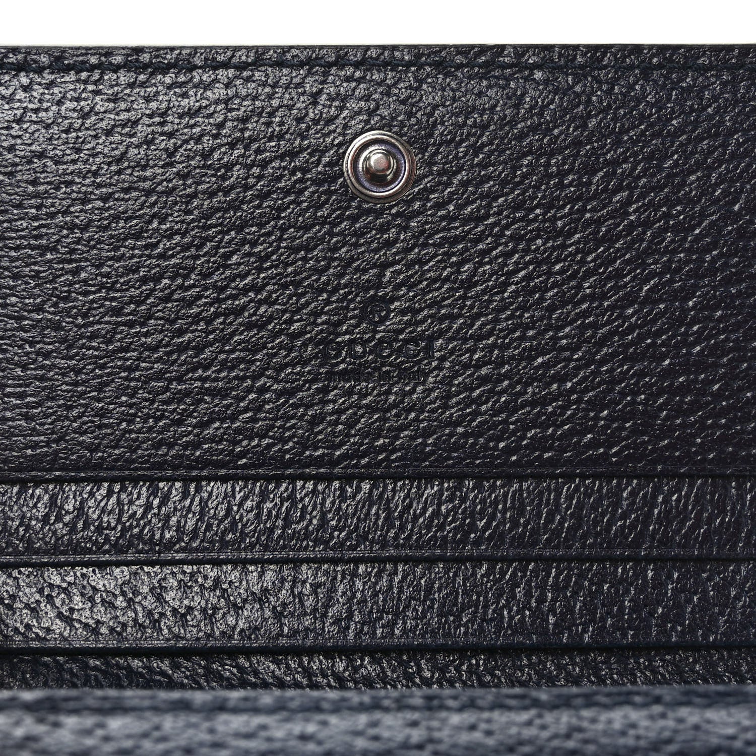 Gucci GG Supreme Monogram Textured Dollar Calfskin Web Ophidia Card Case Beige Blue 7 of 8