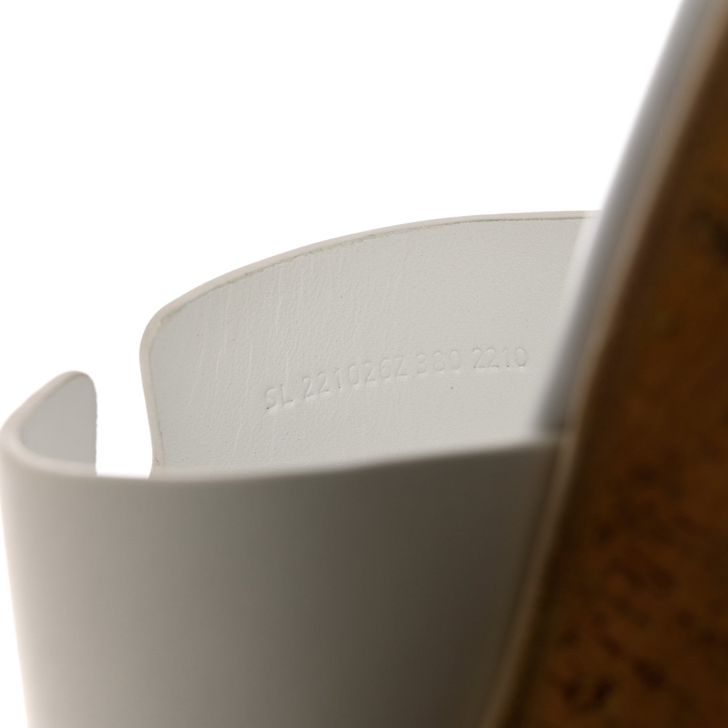 Hermes Calfskin Cork Eze 30 Sandals 38 White 6 of 13