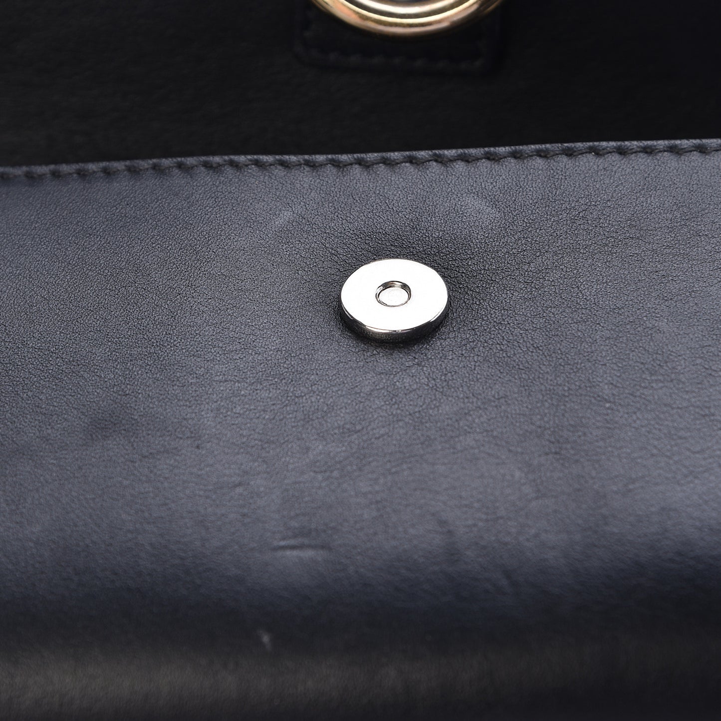 Suede Calfskin Mini Faye Shoulder Bag Black