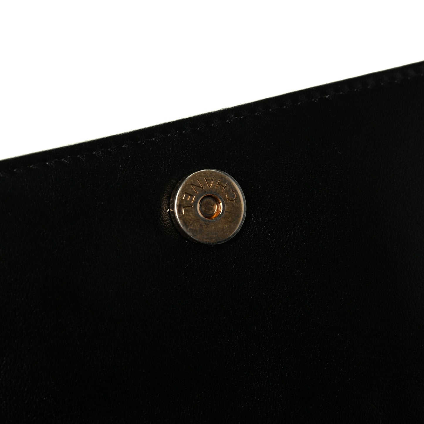 Caviar Quilted Boy Wallet On Chain WOC Black
