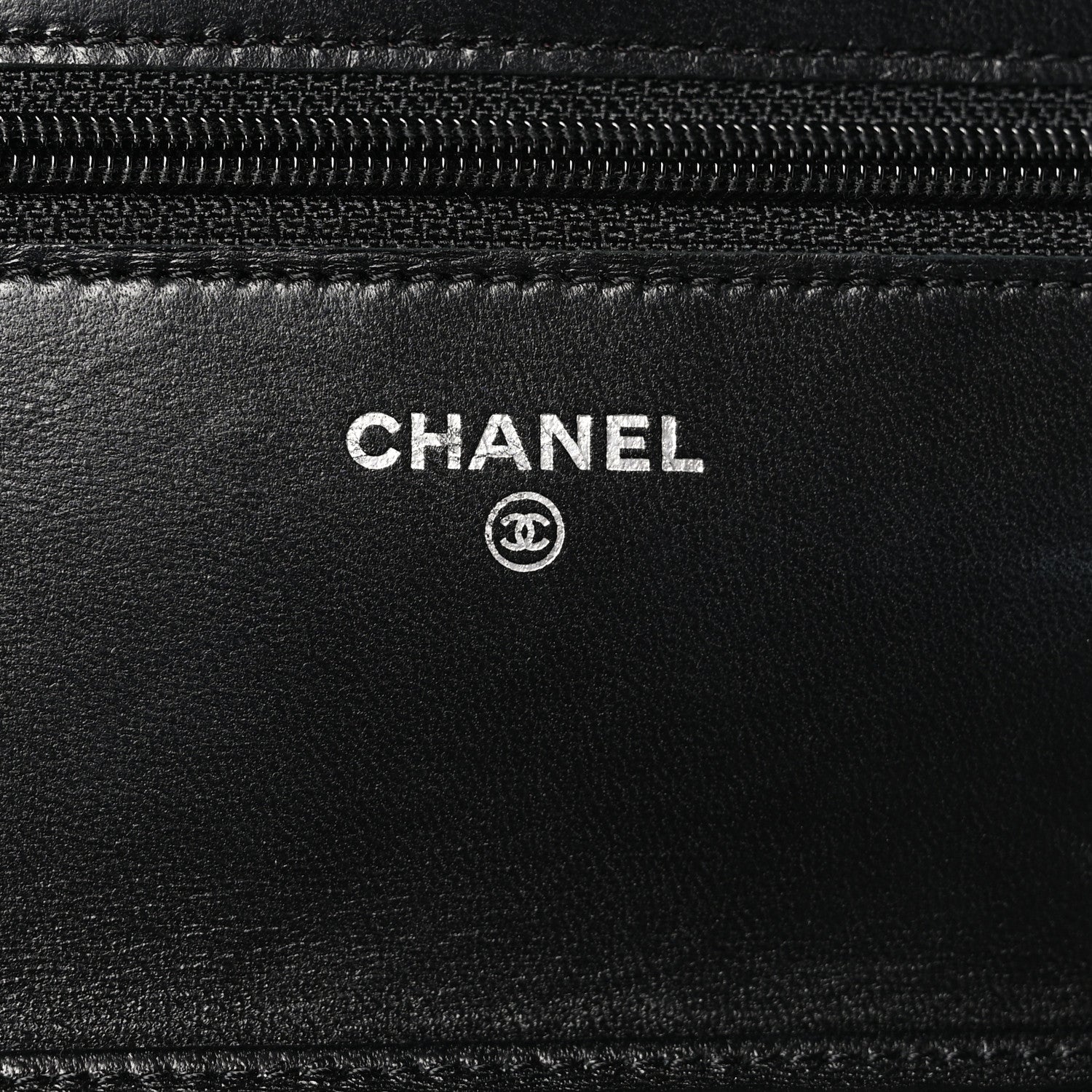 Chanel Lambskin Quilted Wallet On Chain WOC Black 8 of 13