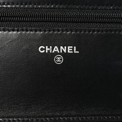 Chanel Lambskin Quilted Wallet On Chain WOC Black 8 of 13