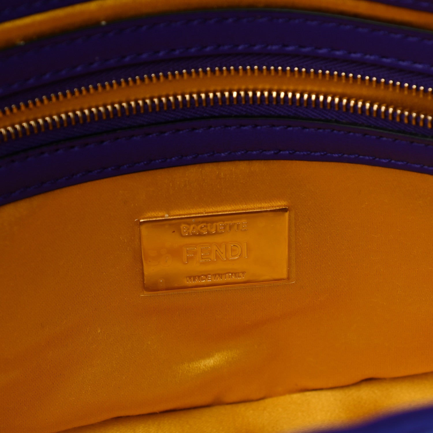 Fendi Sequin Paillettes Shiny Nappa Sex and the City Baguette Viola Purple Rain 8 of 9