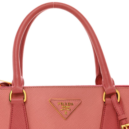 Prada Saffiano Lux Colorblock Medium Galleria Double Zip Tote Peonia 5 of 11