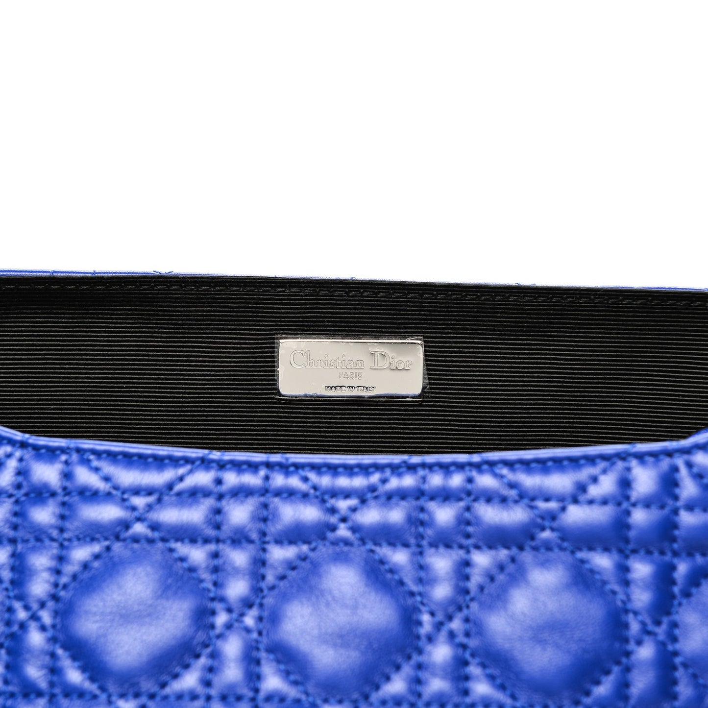 Lambskin Cannage Embroidered Large Stardust Backpack Blue