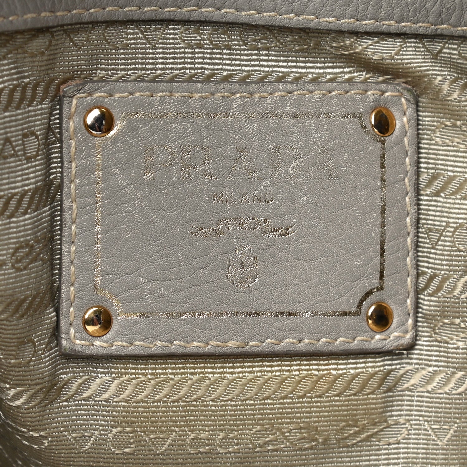 Prada Vitello Daino Shoulder Bag Argilla 5 of 29