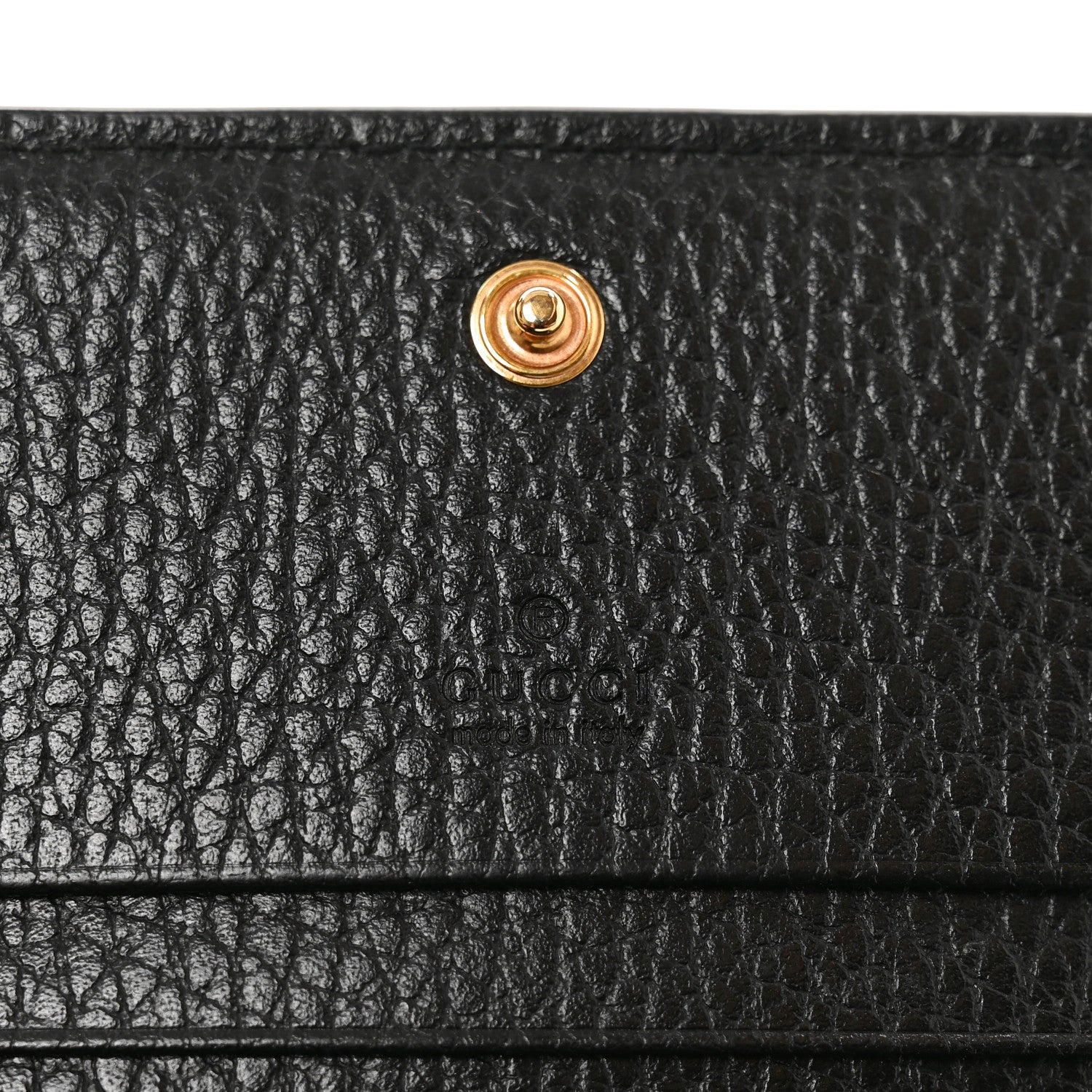 Gucci Dollar Calfskin GG Supreme Monogram GG Marmont Card Case Black Beige Ebony 6 of 9