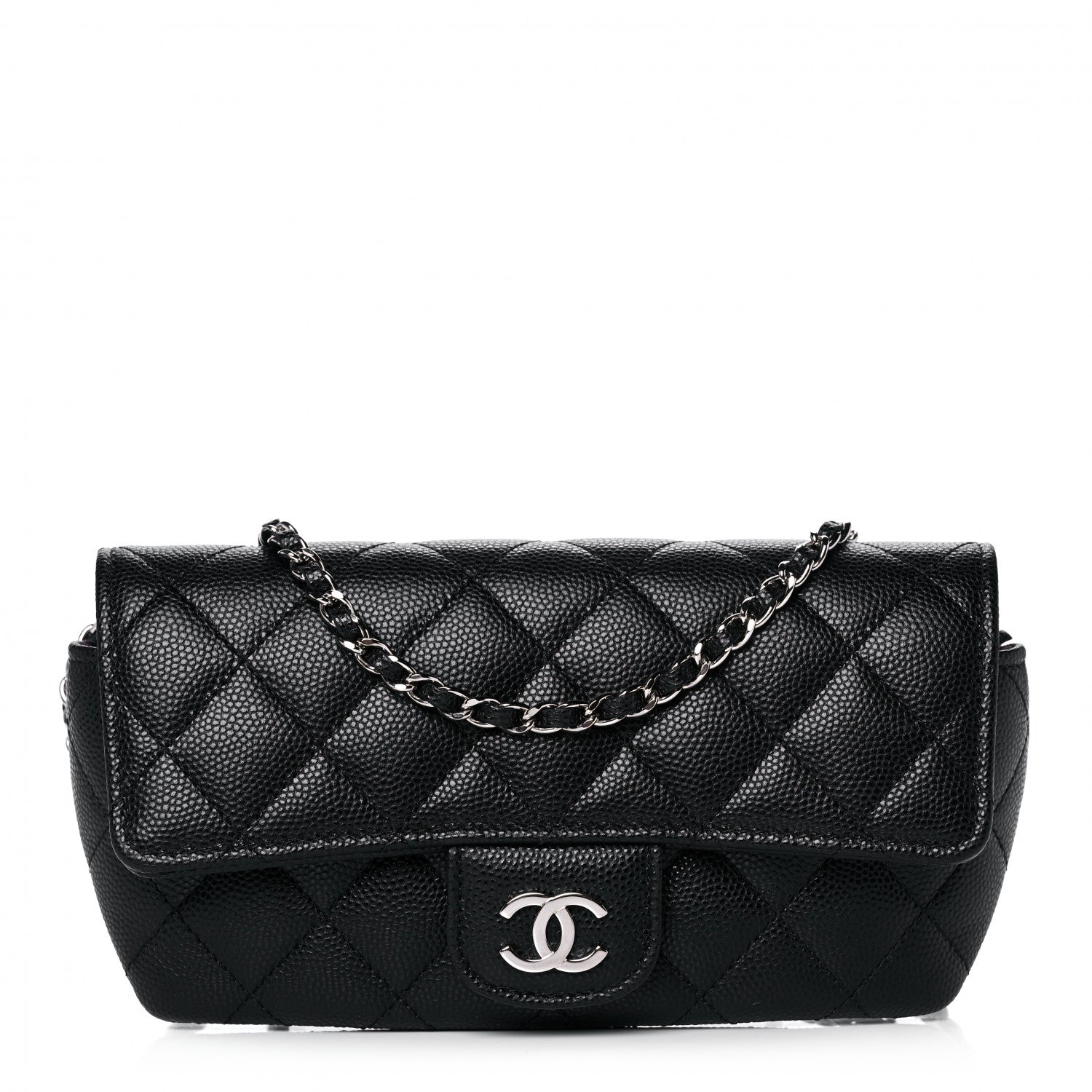 Chanel Caviar Quilted Glasses Case With Chain Black 1 of 13