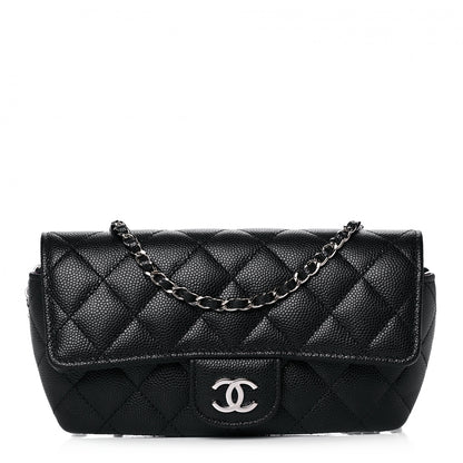Chanel Caviar Quilted Glasses Case With Chain Black 1 of 13