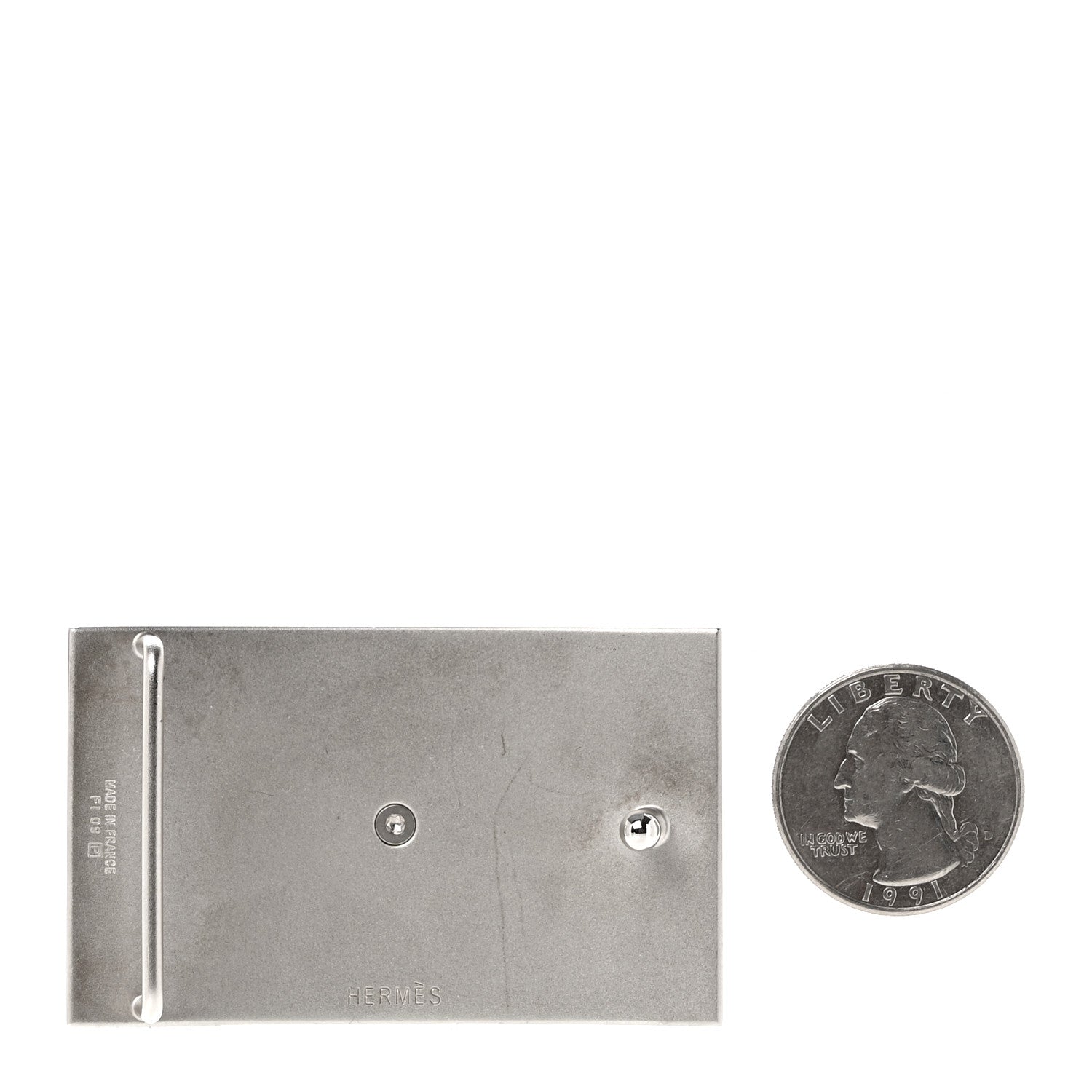 Hermes Palladium Collier de Chien 32mm Belt Buckle 2 of 3