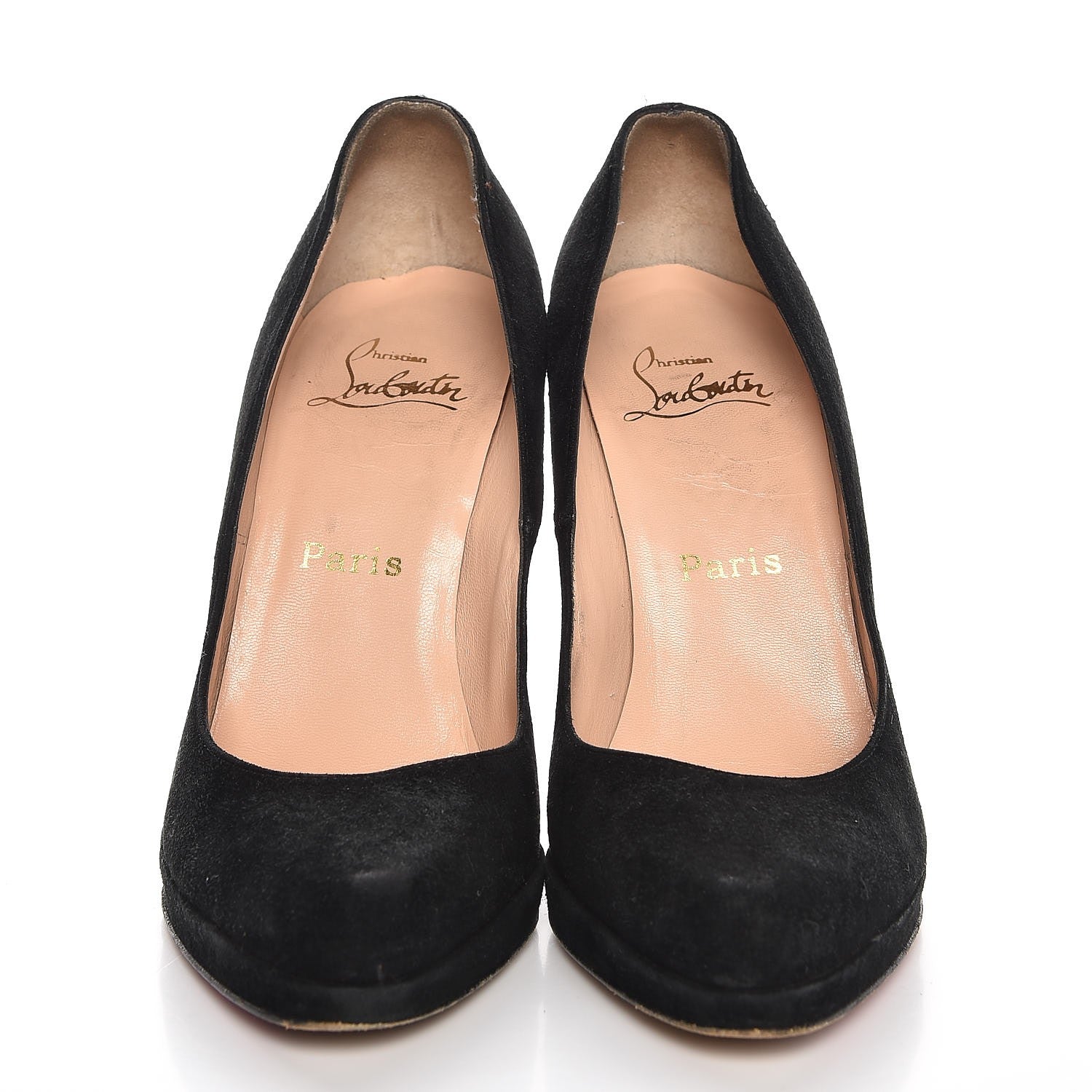 Christian Louboutin Suede Pumps 38.5 Black 2 of 9