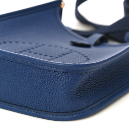 Hermes Taurillon Clemence Amazone Evelyne TPM Blue Saphir Blue Indigo 7 of 10