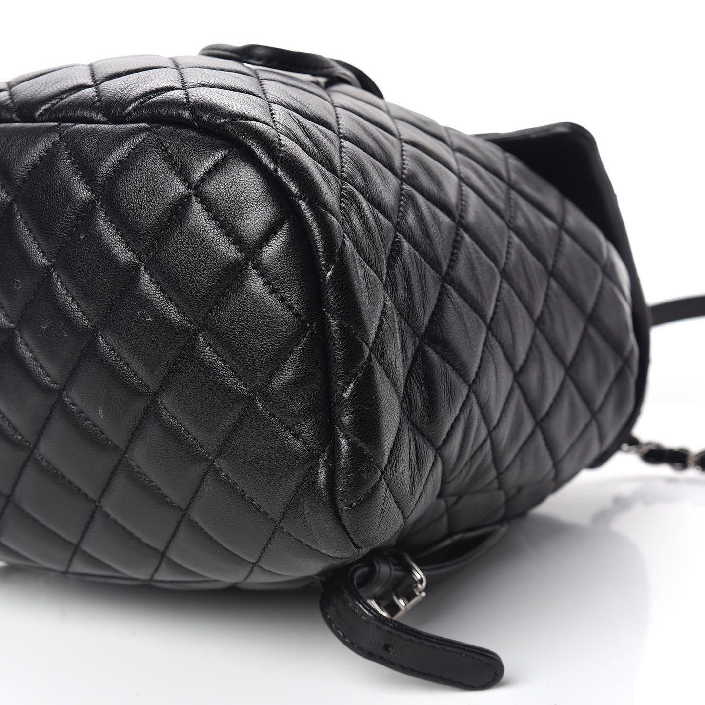 Lambskin Quilted Small Urban Spirit Backpack Black