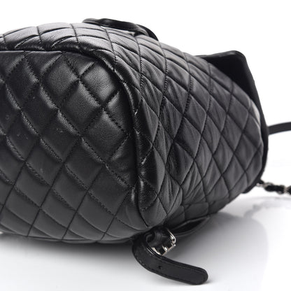 Chanel Lambskin Quilted Small Urban Spirit Backpack Black 9 of 10