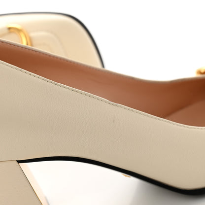 Gucci Malaga Kid Horsebit 75mm Pumps 36 Mystic White 8 of 11