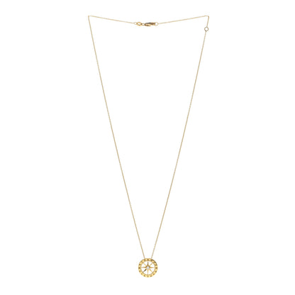 Roberto Coin 18K Yellow Gold Diamond Tiny Treasurers Compass Pendant Necklace 3 of 5