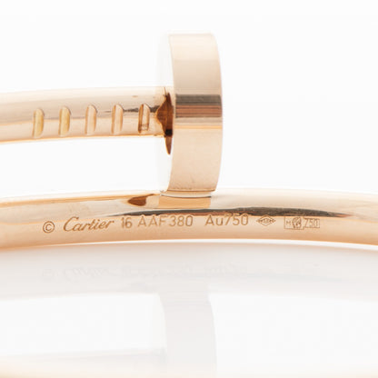 Cartier 18K Yellow Gold Juste Un Clou Bracelet 16 4 of 5