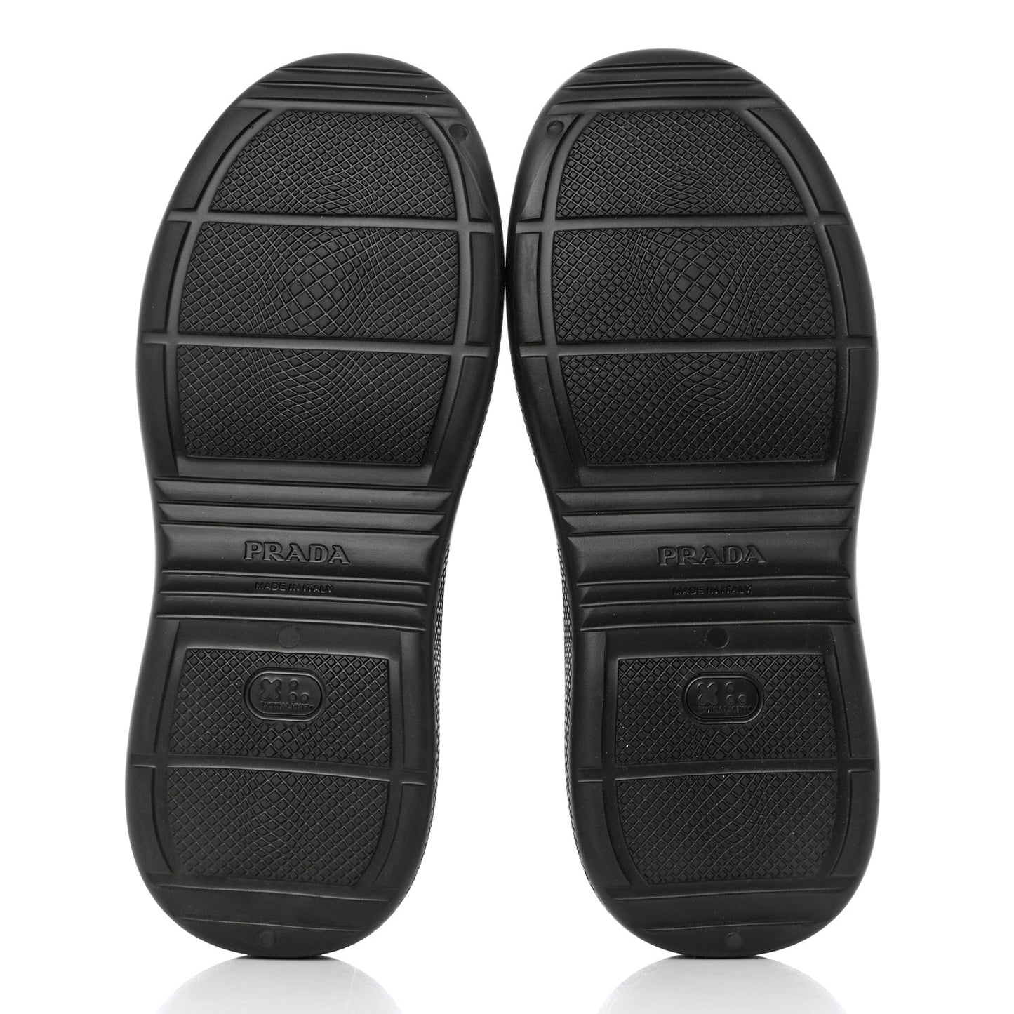 Soft Mellow Rubber Triangle Logo Embossed Mens Mules 42 Black