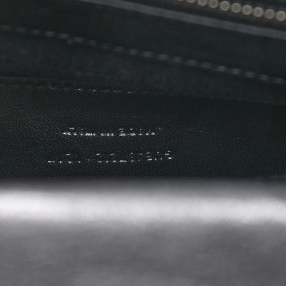 Saint Laurent Sheepskin Matelasse Chevron Monogram Large College Satchel Black 7 of 10