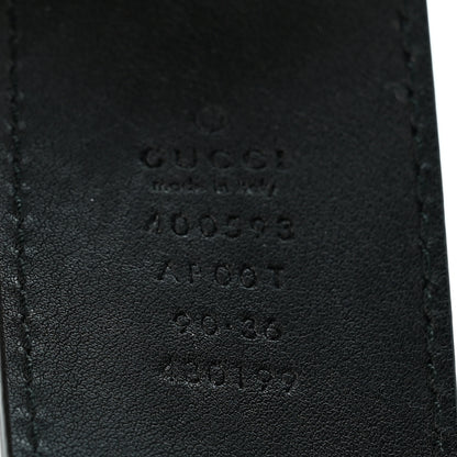 Gucci Calfskin Double G 40mm Belt 90 36 Black 5 of 6