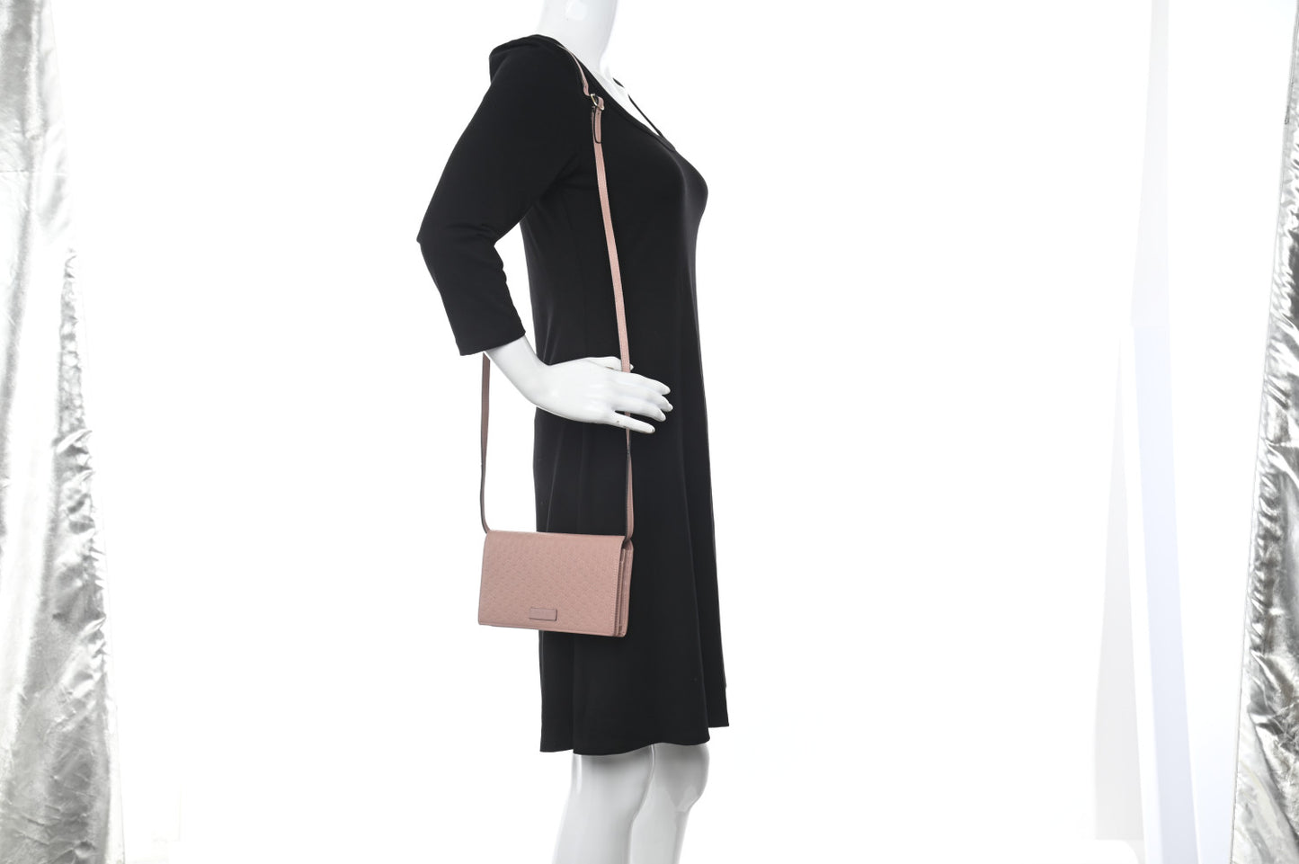 Microguccissima Crossbody Wallet Soft Pink