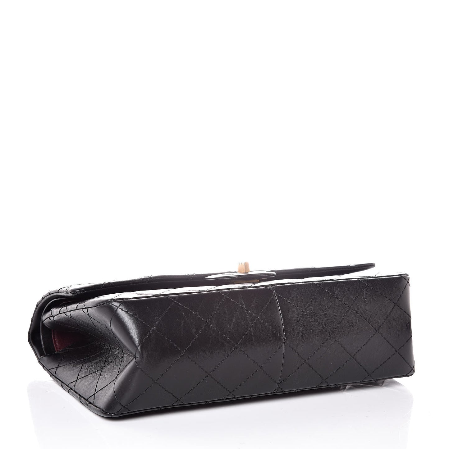 Aged Calfskin Quilted 2.55 Reissue 226 Flap Black