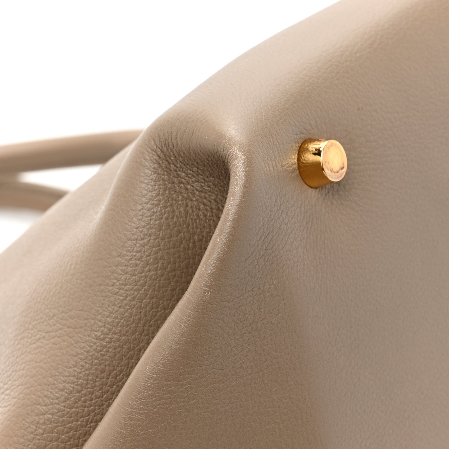 Pebbled Calfskin Medium Amelia Tote Taupe