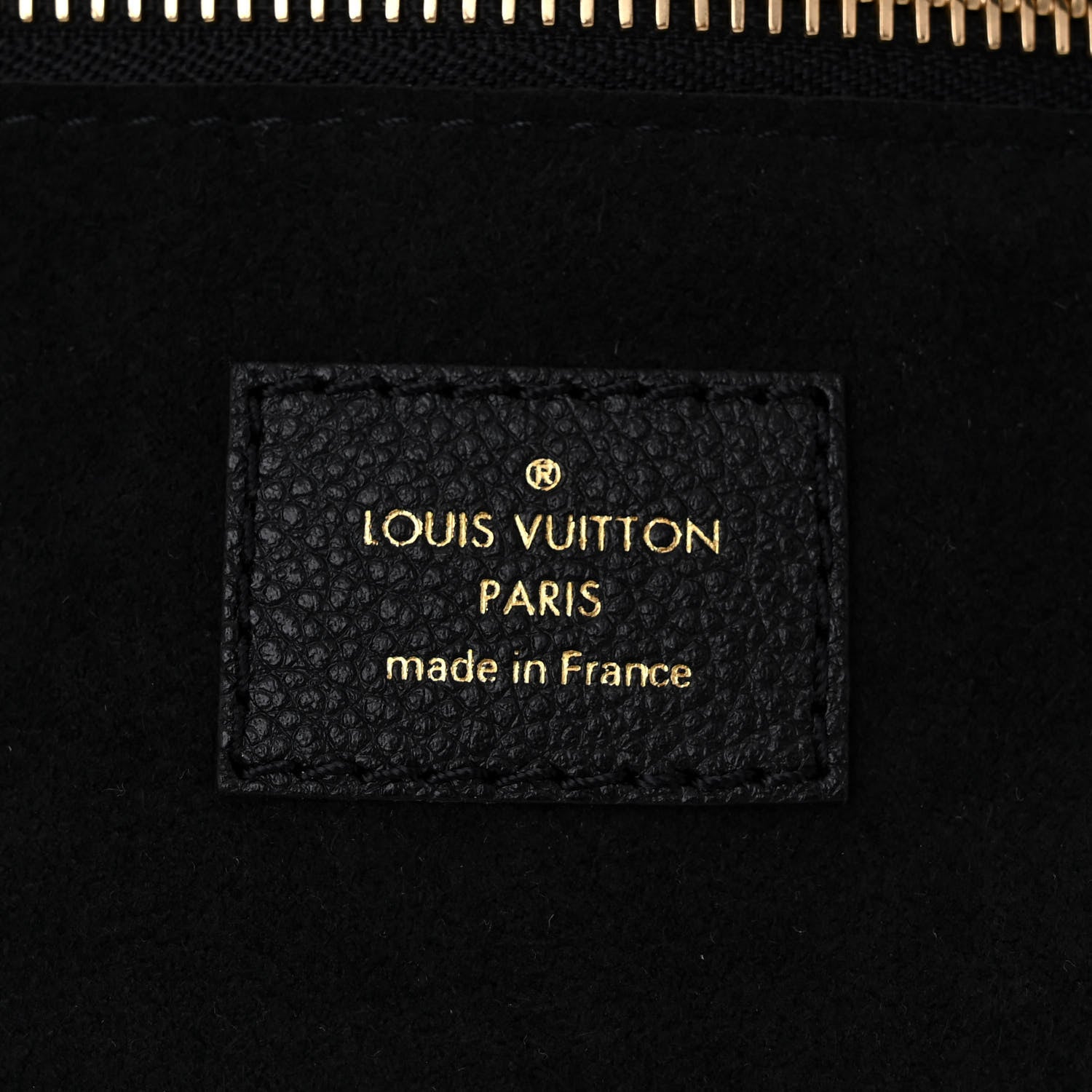 Louis Vuitton Empreinte Monogram Giant Neverfull MM Black Beige 7 of 10