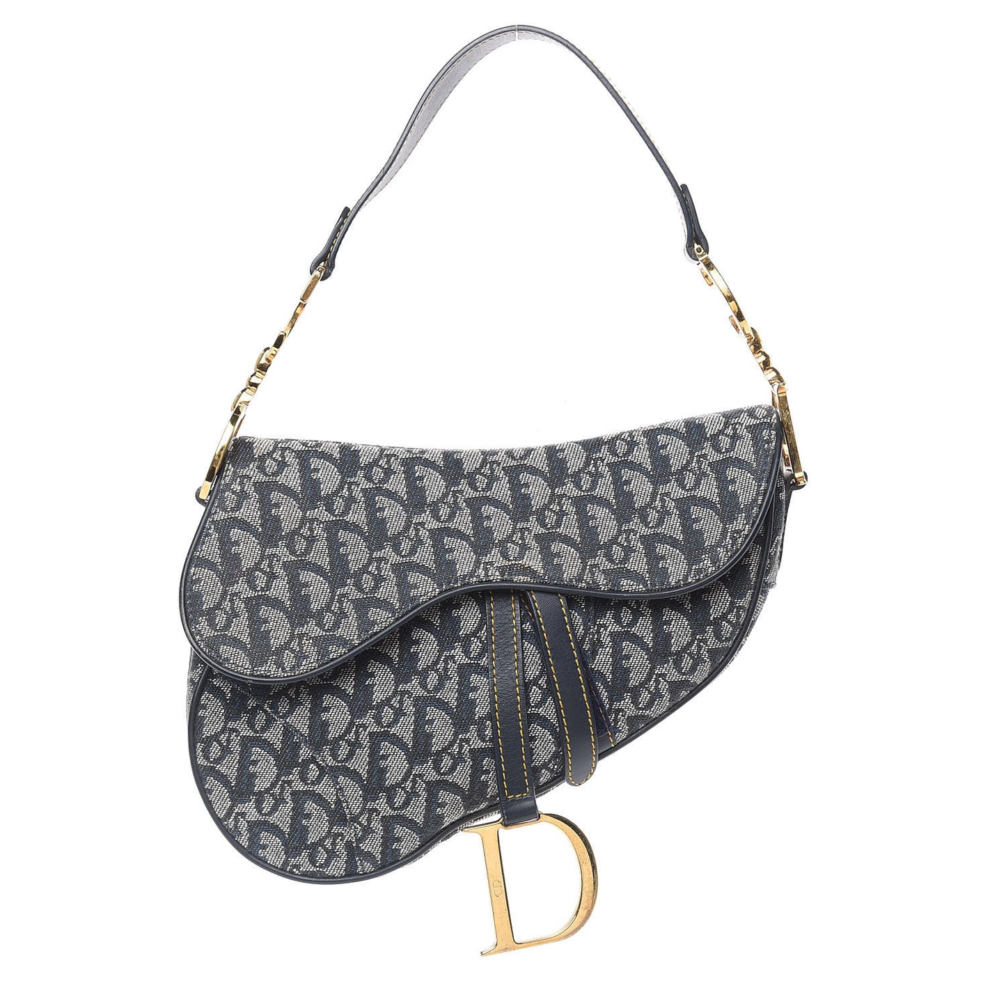 Monogram Saddle Bag Blue