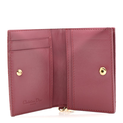 Christian Dior Patent Cannage Small Lady Dior Flap Card Holder Pink 5 of 7