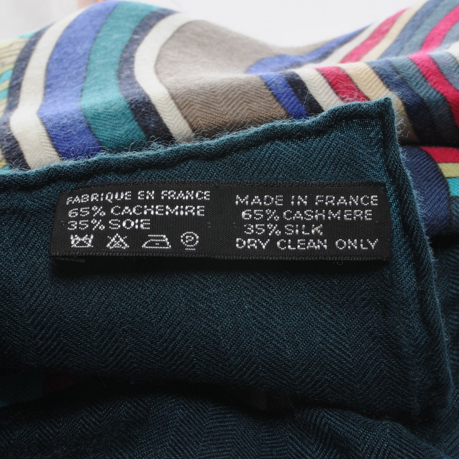 Hermes Silk Cashmere Tohu Bohu Shawl 140 7 of 7