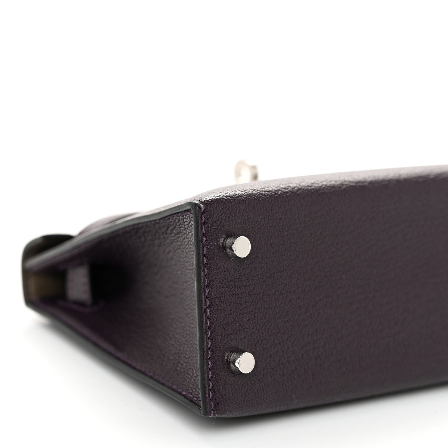 Chevre Mysore Verso Mini Kelly Sellier 20 Raisin Origan