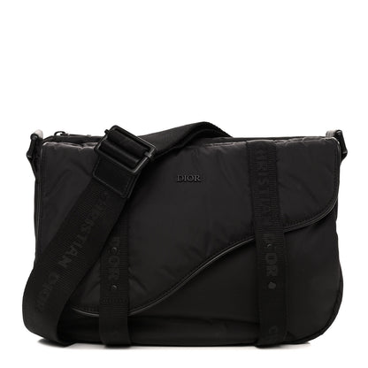 Christian Dior HOMME Nylon Saddle Messenger Bag Black 1 of 4